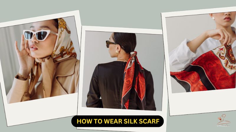 how to wear silk scarf